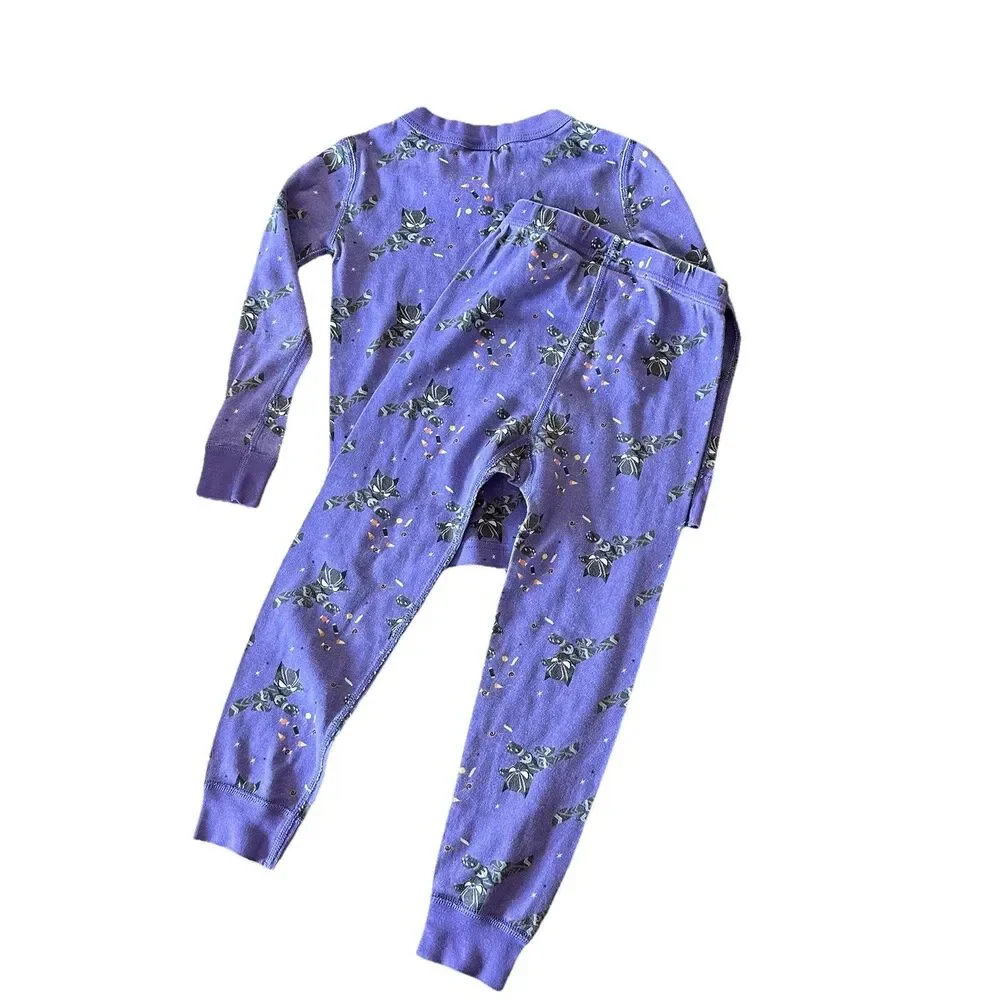Hanna Andersson Black Panther Marvel Halloween Candy Long John Pajamas Size 4